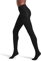No Nonsense Women's Super Opaque 90 Denier Control Top Tights - Comfortable High Waist Pantyhose with SmartTemp