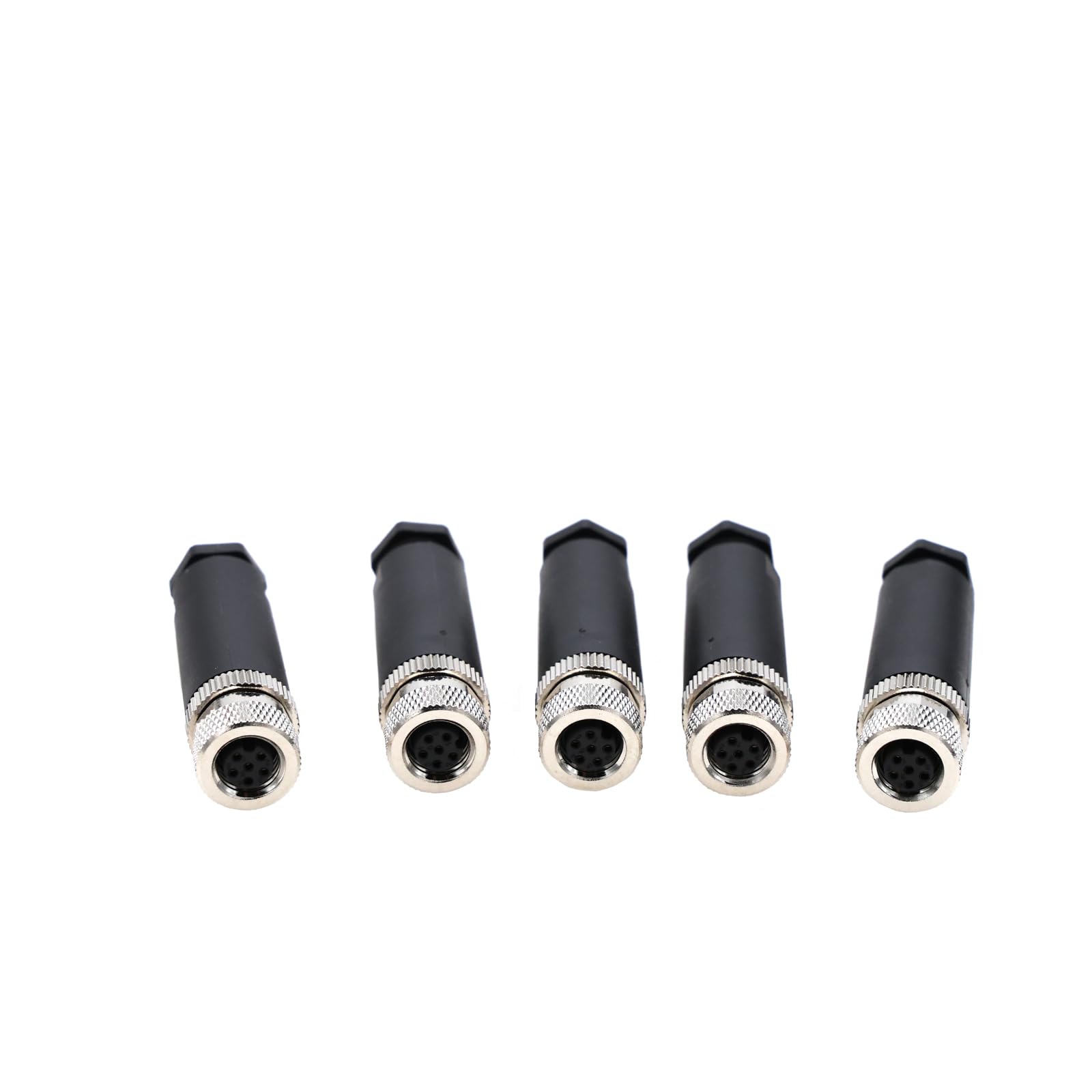 ZBLZGP M8 Waterproof Connectors Straight Male Female Aviation Plug Socket for Proximity Switches (Straight Female 5Pack, A-Code 6 Pin) - Image 3