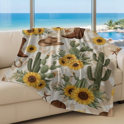 Couverture en flanelle cactus grand lit couverture fraîche et confortable