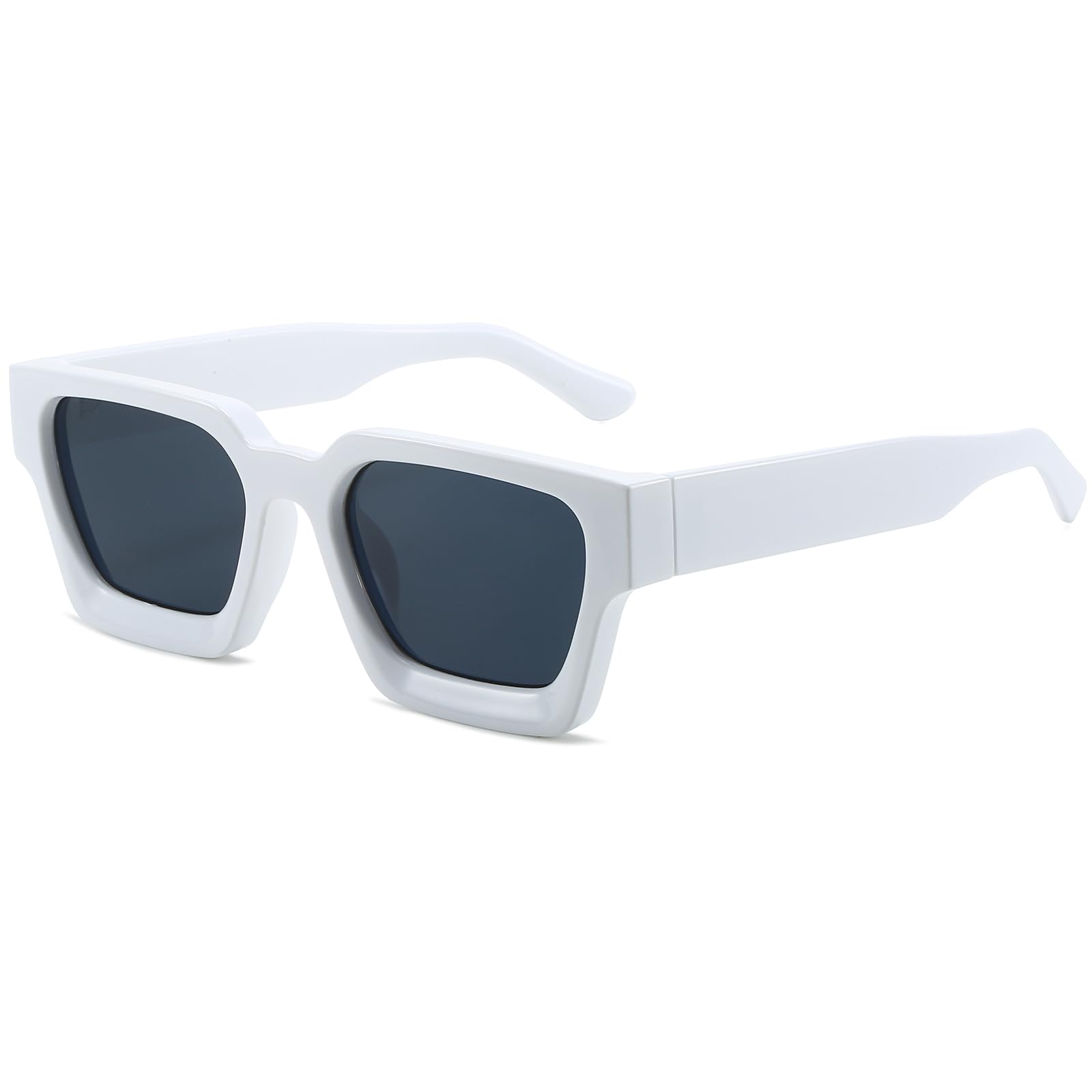 Square Sunglasses for Women Men Square Thick Frame Sun Glasses Simple Designer Style Shades