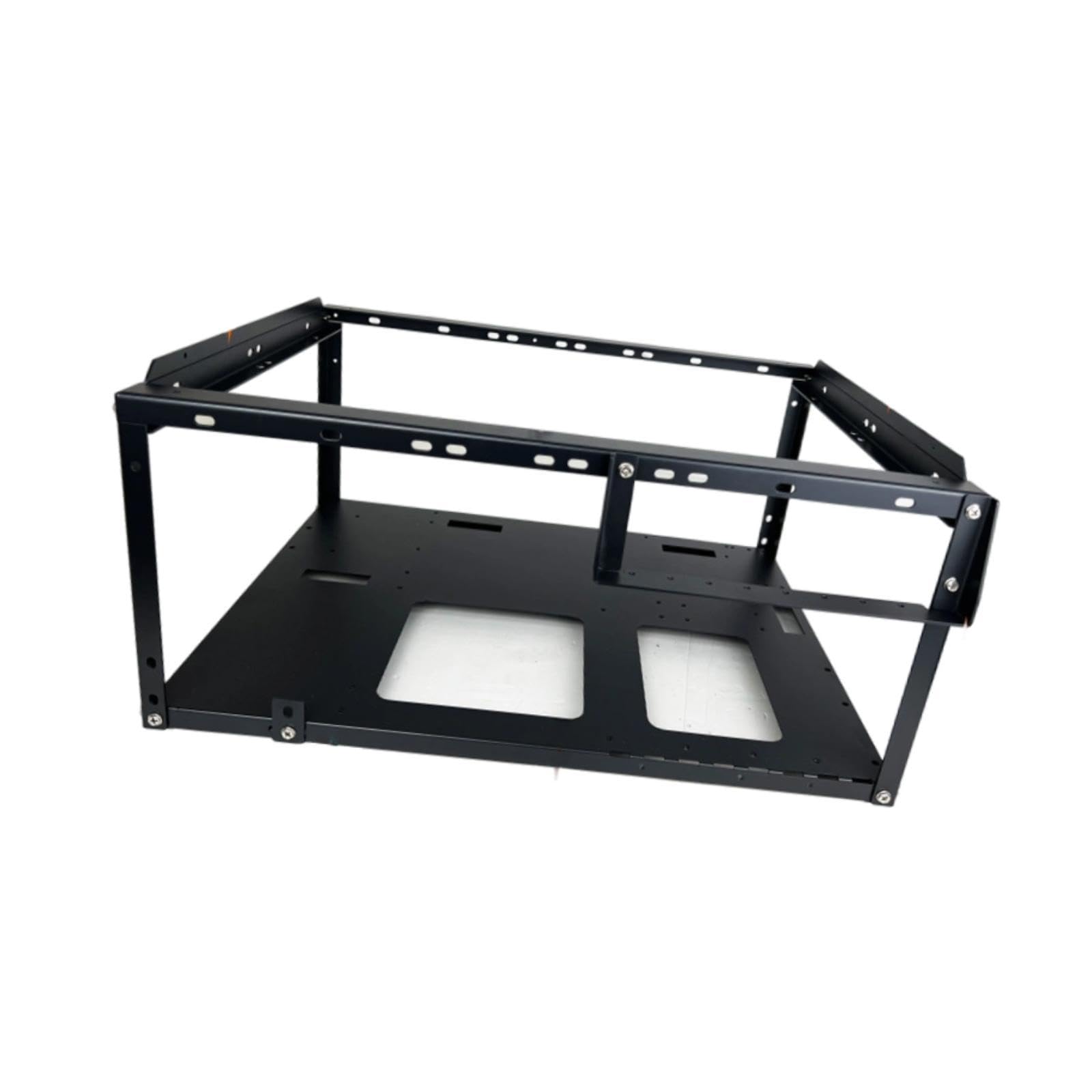Computer Case Steel Support Max 330Ã—330mm Motherboard Black Open Air PC Case|1 Computer Chassis Frame|Computer Cases-image-30