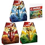 Lego Ninjago Kai's & Nya's Dragon Gliders & Arin's Dragon Glider & Kai & Rapton's Temple Duel