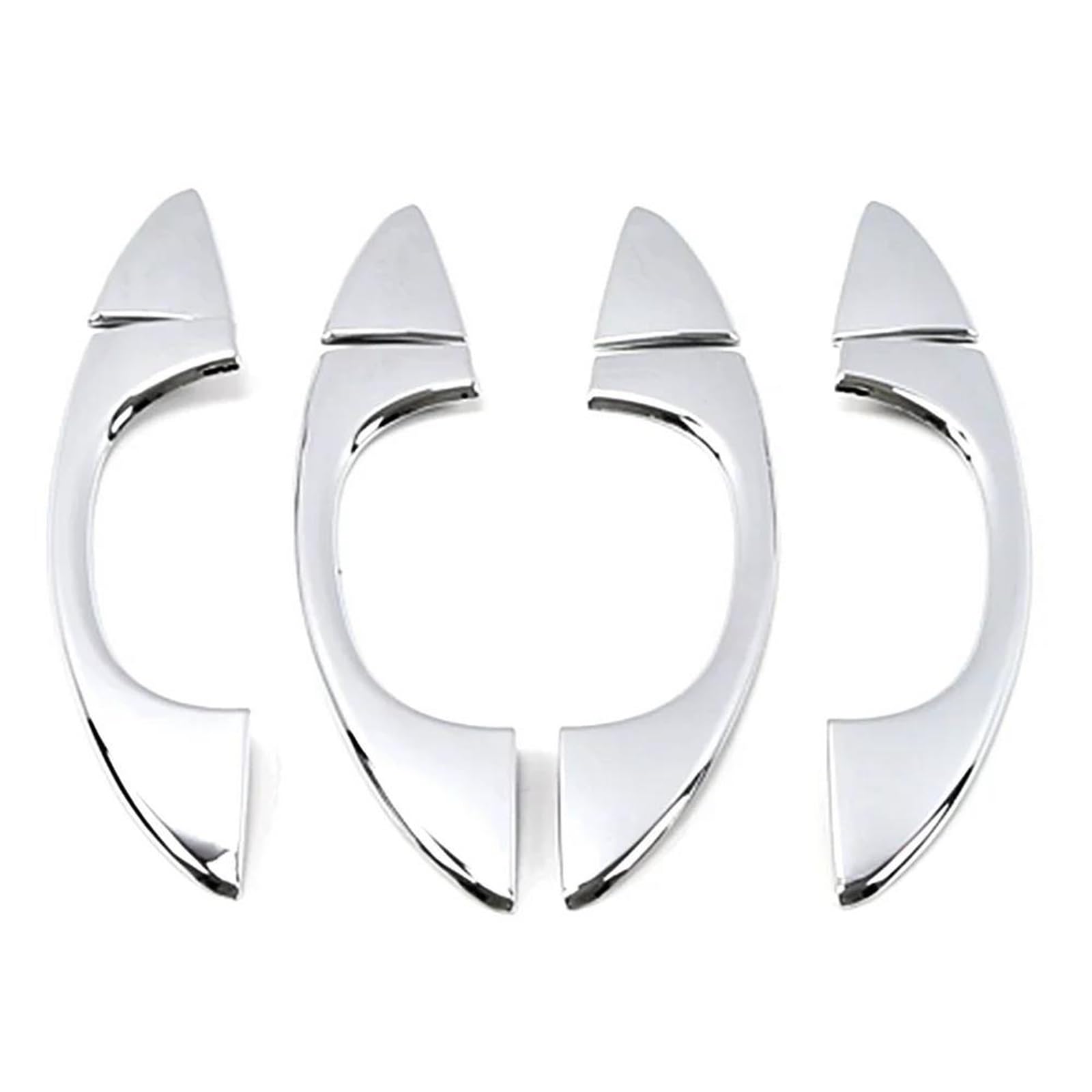 Yytemd Chrome Car Exterior Side Door Handle Cover Moulding Trim Frame For Skoda For Octavia 2017-2021 (Chrome)