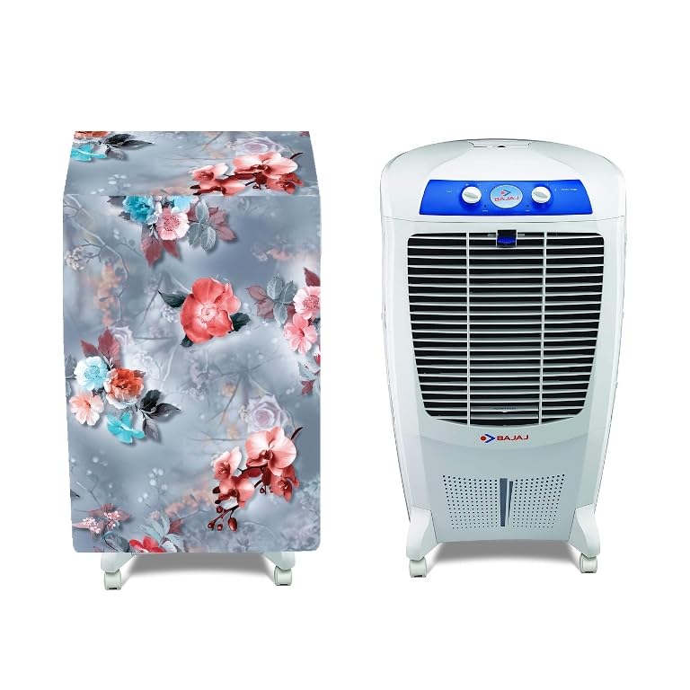 Image of Printed Cooler Cover Suitable For Bajaj DC 2016 Desert Air Cooler Waterproof, Dustproof, Size (LxBxH) 67 X 60 X 113 Cm, Grey.