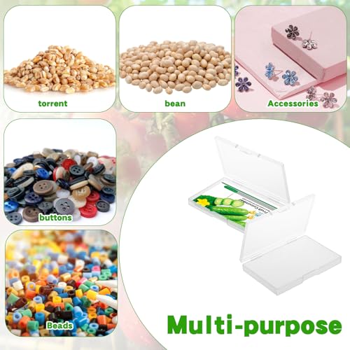 Image of 24 Slot Seed Storage Organizer Box with Insulated Bag with Dual Zipper Bag, Garden Seed Organize Sealed Bags and Label Stickers Saving Container Keeper Set for Garden Vegetable Flower Plants