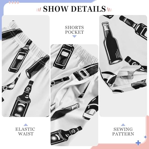 ZZKKO Bottle Whiskey Rum Wine Champagne Boys Pants for Kids Jogger Pants with Pockets S-XL4