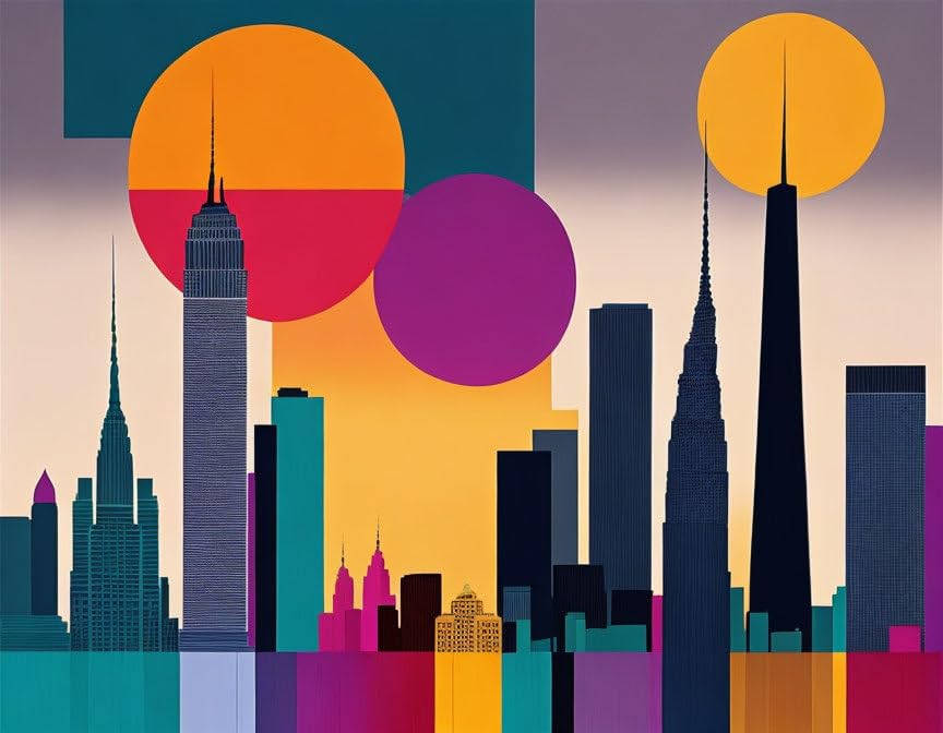 Toile New York pour habiller un mur vide avec un style moderne
