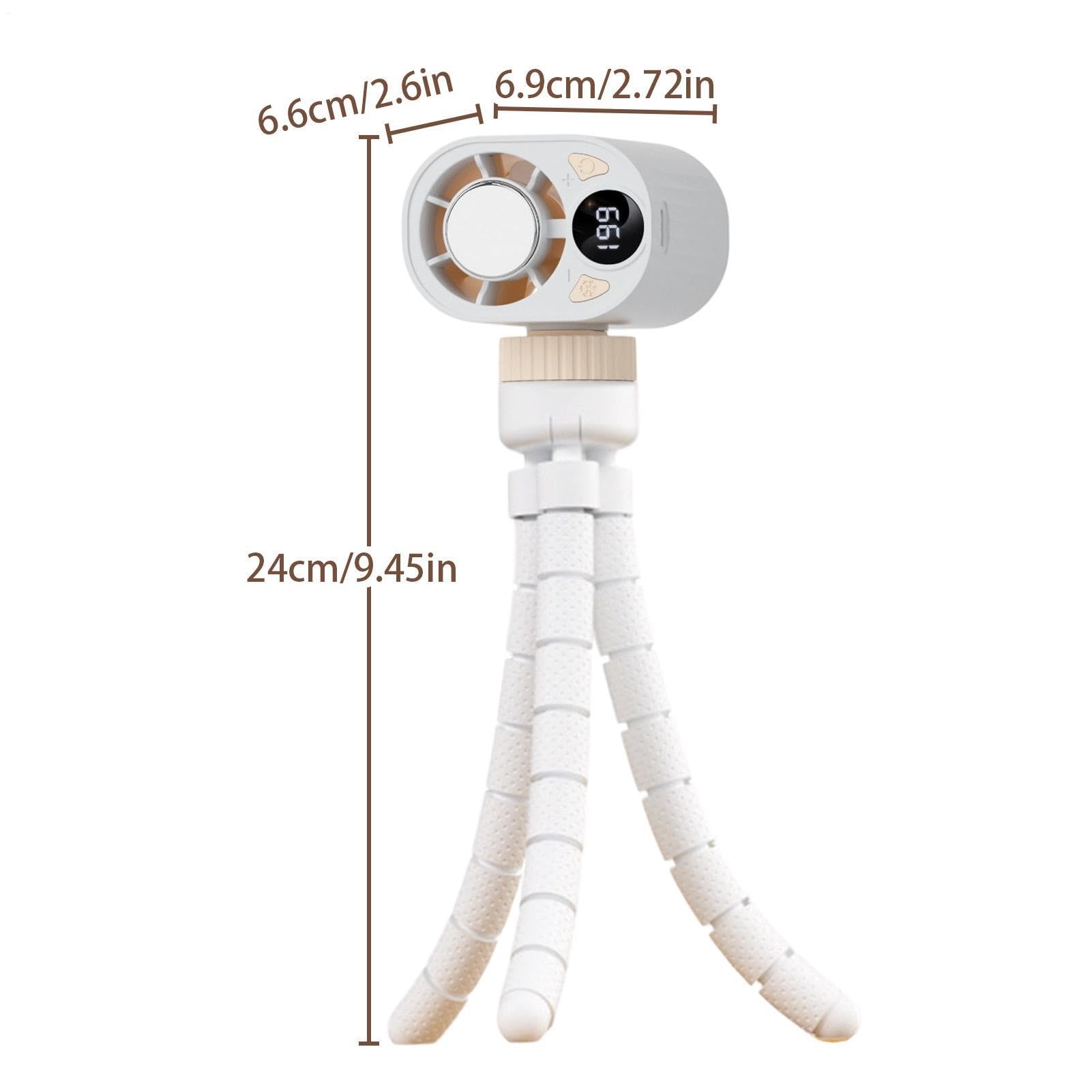 Passeggino con ventola personale, batteria da 1800 mAh, velocità regolabile 199, ventilatore portatile per casa, ufficio, scuola, auto, carrozzine, sedie a rotelle, palestra, yoga, appartamento