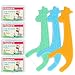 FAMILIFE Kid's Dental Floss Picks M-03 without Fluoride,4 Travel Handy Cases Unflavored Flosser Picks
