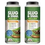 2 x 400gm Slug & Snail Killer Pellets Suitable for Organic Gardening Ready-to-Use Bait Ferric Phosphate to Control Slugs and Snails
