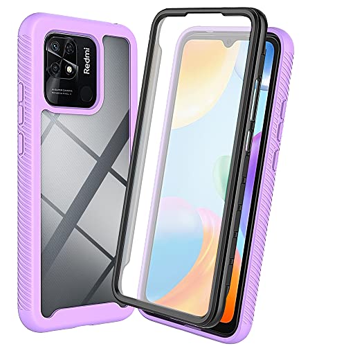 XINNI Case for Xiaomi Redmi 10C, 360 Degree Shockproof Protective All-Round Protection with Built-in Screen Protector
