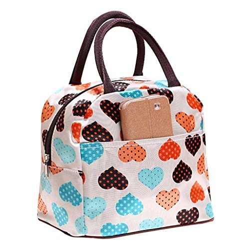 Caja de Auxma Camping Picnic Tote Bolsa para el almuerzo Zipper Organizer Pouch