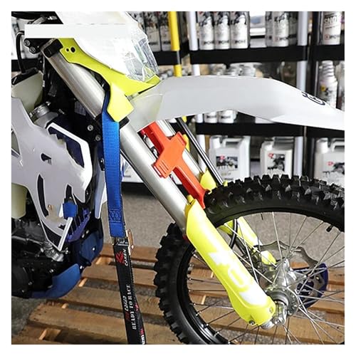 Soporte horquilla ABS para motocross con acabado brillante color rojo 2