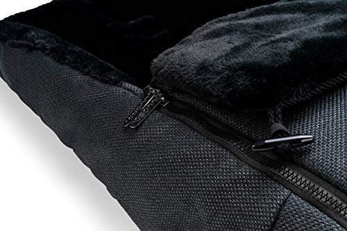 Osann Fußsack für Kinderwagen & Buggy, warmer Thermo Winterfußsack mit Fell - Elegance