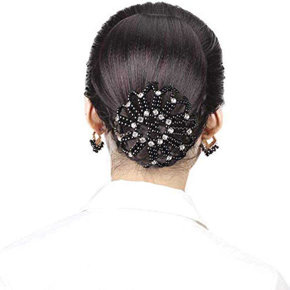 New?Anthropologie-Polka Dot Hair Clip with Black Crochet Bun Amazon.com : AUEAR Hair Accessory, 10 Pack Handmade Crochet  main image 4
