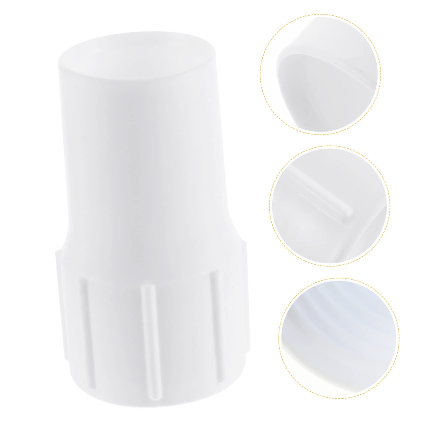 KONTONTY Pool Vacuum Head 2pcs Hose Connection Port Vacuum Hose Connector Cuff Swimming Pool Clean Supplies The Swim Pool Supplies Hose End Swivel Cuff Hose White Thread Cleaner Plastic