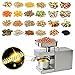 Automatic Oil Press Machine Presser Oil Ex-tractor Press Machine Hot/Cold Oil Press for Nuts Walnut Linseed Almond Rapeseed Sesame Stainless Steel 110V (2KG/h)