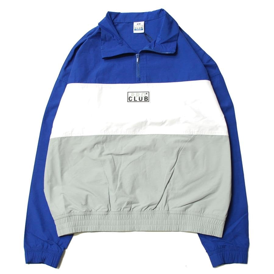 Amazon | [プロ クラブ] COMFORT TRI-COLOR COTTON/NYLON HALF ZIP