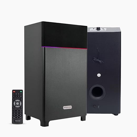Digimate Boombox Tower Speaker with Wireless Mic 80 W LED Li
