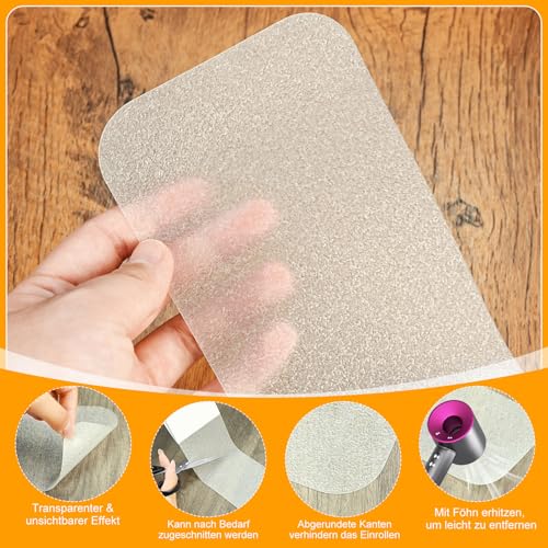 15 Stück Treppenstufen Matten Antirutsch Transparent - Treppenstufen Matten 60x10cm, Stufenmatten Selbstklebend, PEVA Treppenteppich Anti Rutsch Teppich für Schützen Sie Haustiere, Senioren Kinder