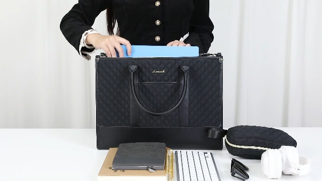 LOVEVOOK Laptoptas Dames , Waterdichte Werktas Handtas Grote