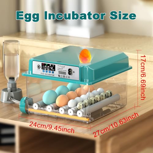 Image of CoInceptus 16 Eggs Incubators for Hatching Eggs, Egg Incubator with Automatic Egg Turning and Temperature Control, Chicken Egg Incubators with Egg Candler for Duck Goose Pigeon Quail