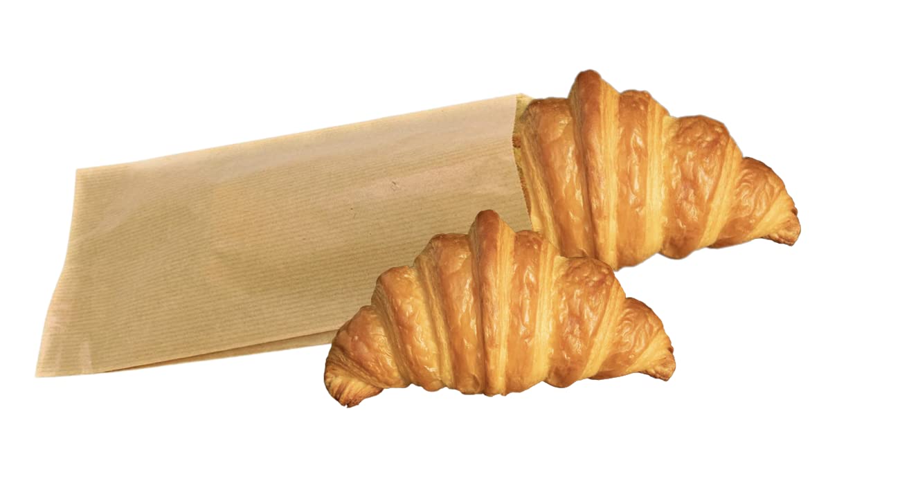 1000 sacchetti carta 27 x 14 + 6 cm/Sacchetti carta per alimenti/perfetti per panini, torte, frutta/Sacchetti per confetti/Sacchetti Kraft per alimenti/Sacchetto regalo