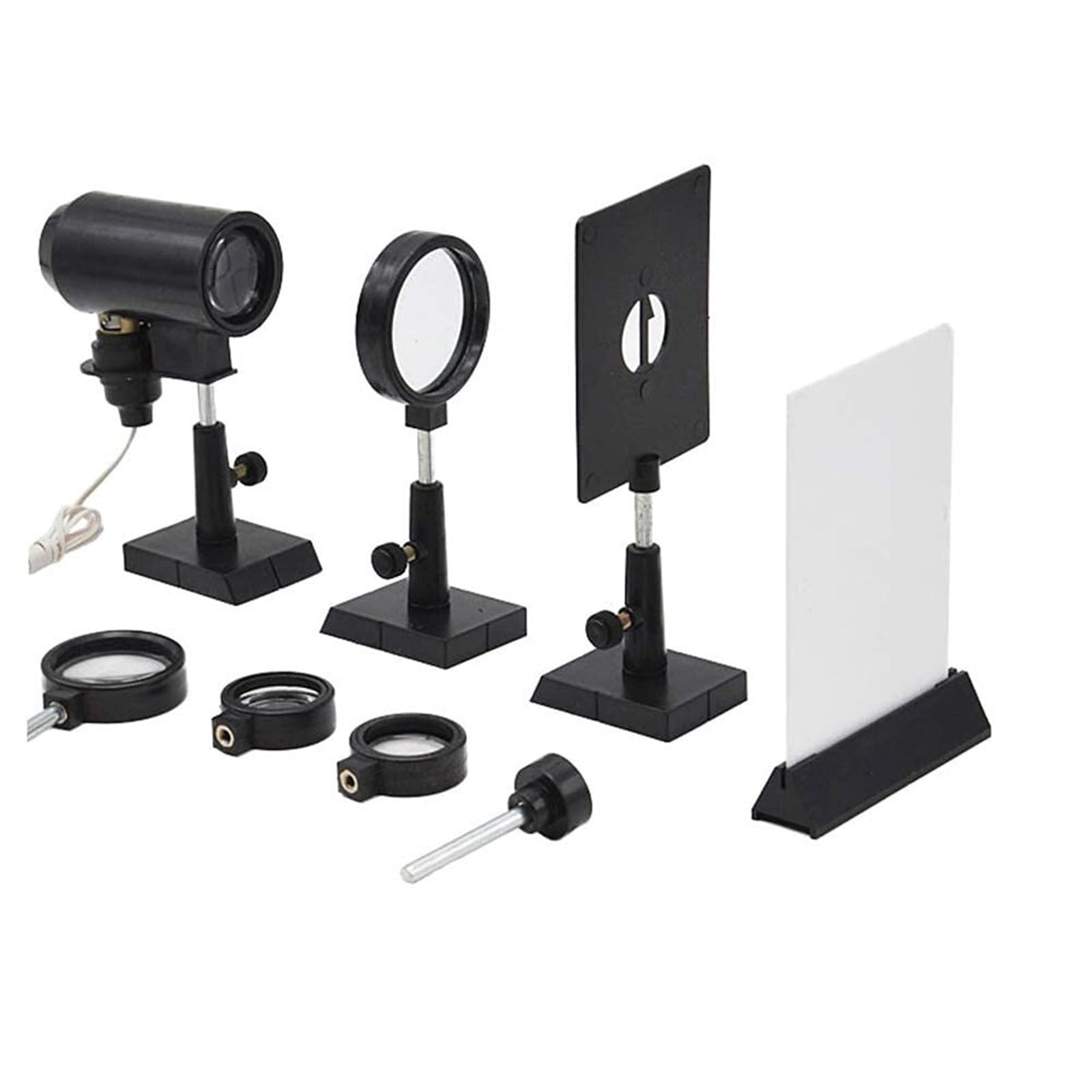 Set Completo Di Esperimenti Ottica Fisica, Kit Lenti Concave Convesse Multifocali, Strumento For L'insegnamento Della For Imaging A Foro Stenopeico Rifrazione