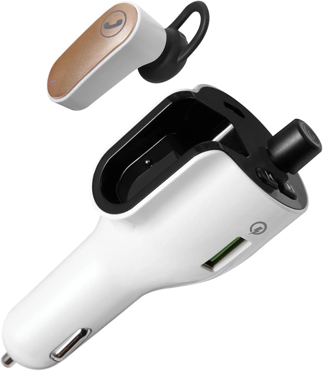 ONN Upgraded Wireless Headset with Mic, Bluetooth FM Transmitter, Supports FM Frequency 88.0–108.0 MHz, LED Display, Quick Charge 3.0 Tech with USB and USB-C Charging Ports, 2 Hours of Talk Time ONN Upgraded Wireless Headset with Mic, Bluetooth FM Transmitter, Supports FM Frequency 88.0–108.0 MHz, LED Display, Quick Charge 3.0 Tech with USB and USB-C Charging Ports, 2 Hours of Talk Time