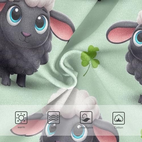 Cute Cartoon Black Sheep Blue Eyes Toddler Underwear, Panties for Girls, 2T–8 Years3