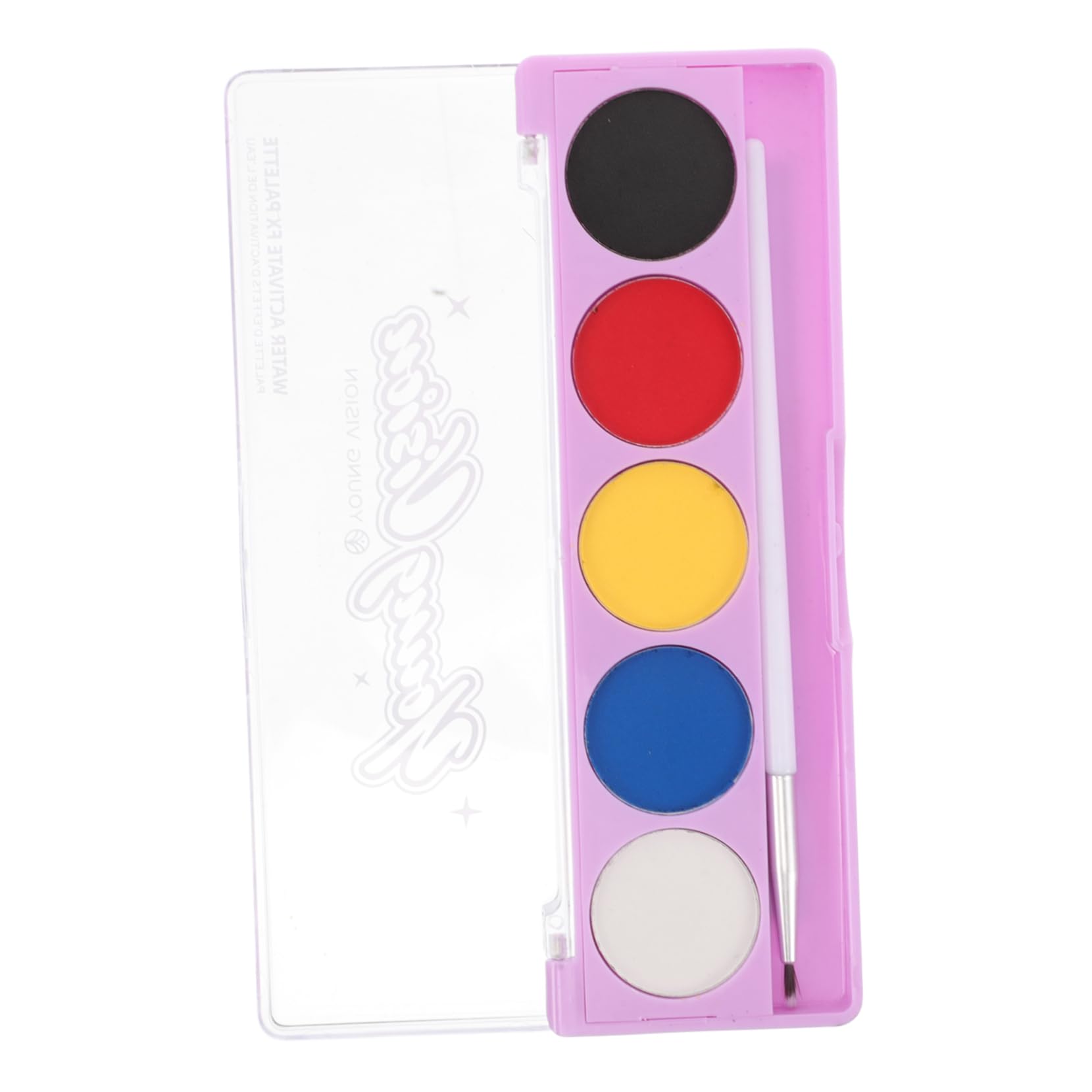 FRCOLOR Rich Color Palette Water Activated Face Painting Paste Fluorescent Bright Colors Ideal for Boys and Girls Adults Parties Halloween