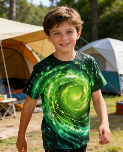 Image of uideazone Tshirts for Boys Kids Short Sleeve T-Shirt 3D Graphic Tee Shirts Tops Clothes 4-16 Years