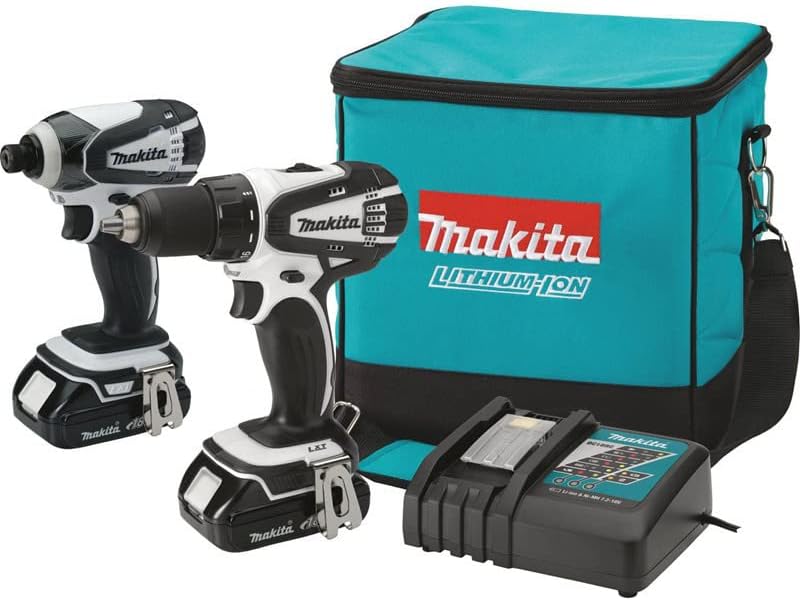 Makita CT200RW-R 18V LXT 2.0 Ah Cordless Lithium-Ion Drill Driver and Impact Driver Combo Kit (Renewed)