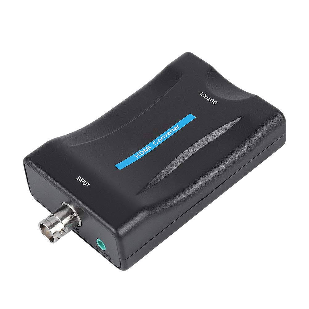 Tangxi Convertitore Video da BNC a HDMI HD 1080P/720P, Scatola Adattatore BNC a HDMI, Video Converter, Monitor per DVD/Decodificatore HD/Decoder/Macchina da Gioco