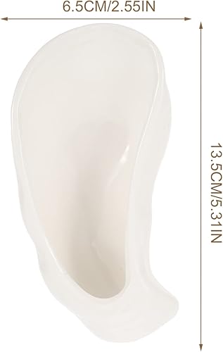 Miniatura 9 de Luxshiny Oyster Bowl Cojines Decorativos para Sala Bandeja de baratijas de cerámica para ostras para asar a la parrilla, hornear, cocinar, aspecto