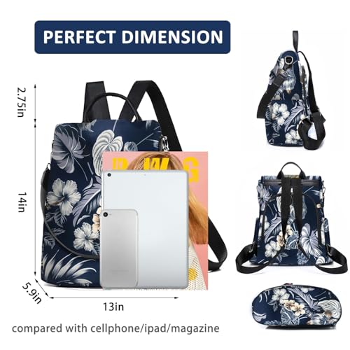Image of Backpack Purse for Women Anti Theft Travel Bag Convertible Fashion Backpack Casual Shoulder Bag Waterproof Daypack for Hiking