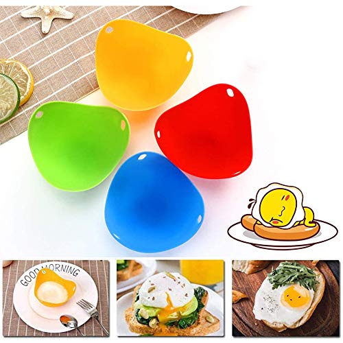 TNMV 8PCS Egg Poacher, Mini Silicone Egg Poaching