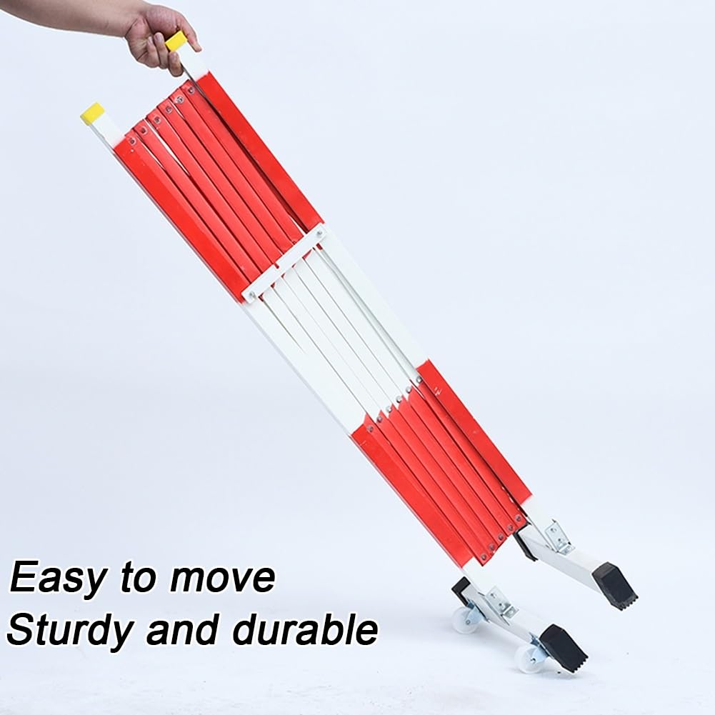 Recinzione Pieghevole Per Sicurezza Stradale - Barriera Gialla Catarifrangente, Espandibile Fino A 250 Cm - Foto 10