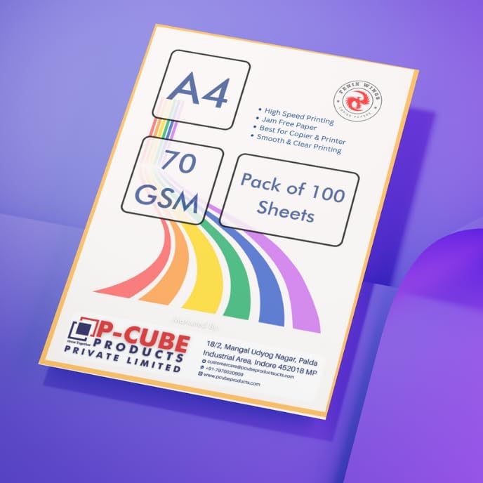 Copier Printer Xerox Paper PACK OF 100 PAPERS Multipurpose white paper A4 Size Sheet 70