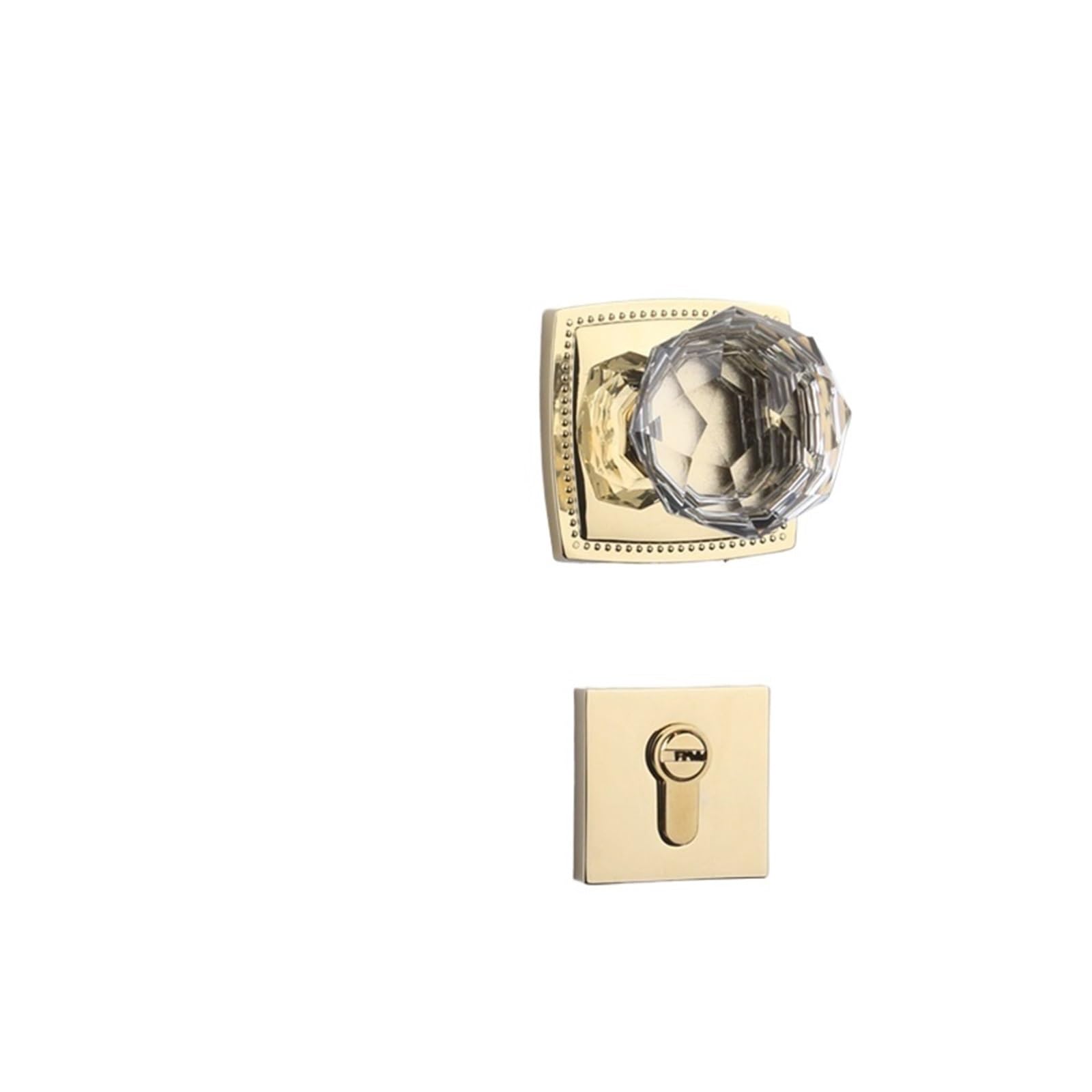 Serrure de porte d'intérieur silencieuse style américain doré 193Golden