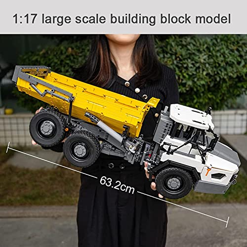 YANANCCE CADA C61054W Technology Dump Truck Building Blocks Kit, Mit Led-Licht, Fernbedienung Und 3 Motoren, 3067… – Bild 8