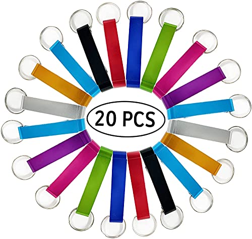 Bottle Opener Keychain Bulk 20 Multicolor Aluminum Can Beer Opener Ring Gift For Party Favor Wedding Favor Bartender Groomsmen Fathers Day #TOP3