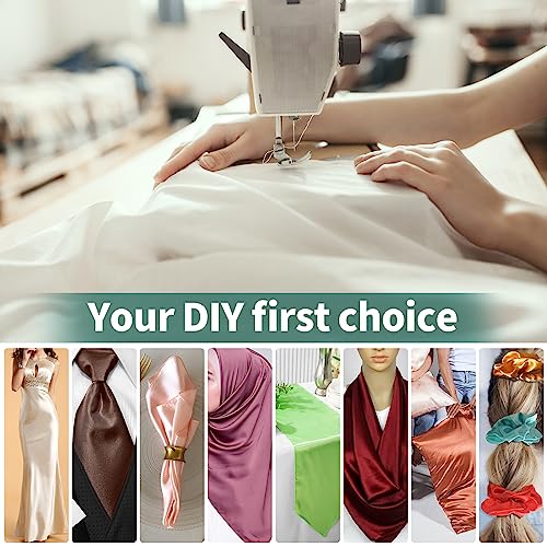 Luxurious Navy Blue Satin Fabric - 60" Wide, 2 Yards of Premium Silky Polyester for Bridal Gowns, Dresses, Crafts, and Elegant Decor 8 Luxurious Navy Blue Satin Fabric - 60" Wide, 2 Yards of Premium Silky Polyester for Bridal Gowns, Dresses, Crafts, and Elegant Decor - Image 7