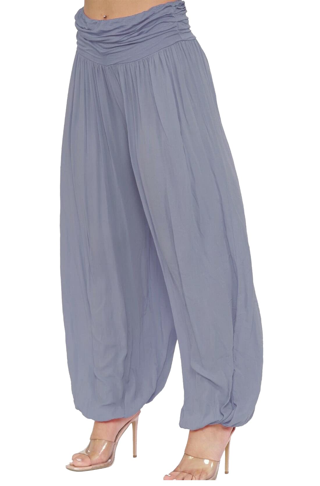 21Fashion Womens Plain Baggy Harem Italian Trousers Ladies Full Length Lagrenlook Alibaba Pants