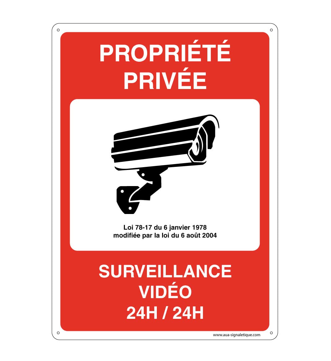 AUA SIGNALETIQUE Schild „Parkverbot Privatgrund“ – 330 Mm, Selbstklebend Vinyl, Alu Oder PVC, Französische Herstellung