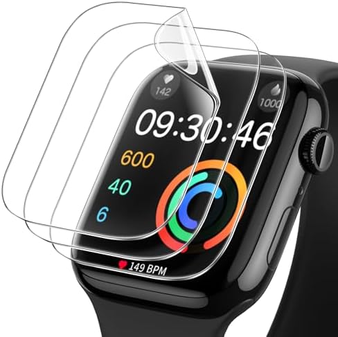 JETech TPU Screen Protector for Apple Watch Series 11/10 42mm, 3-Pack