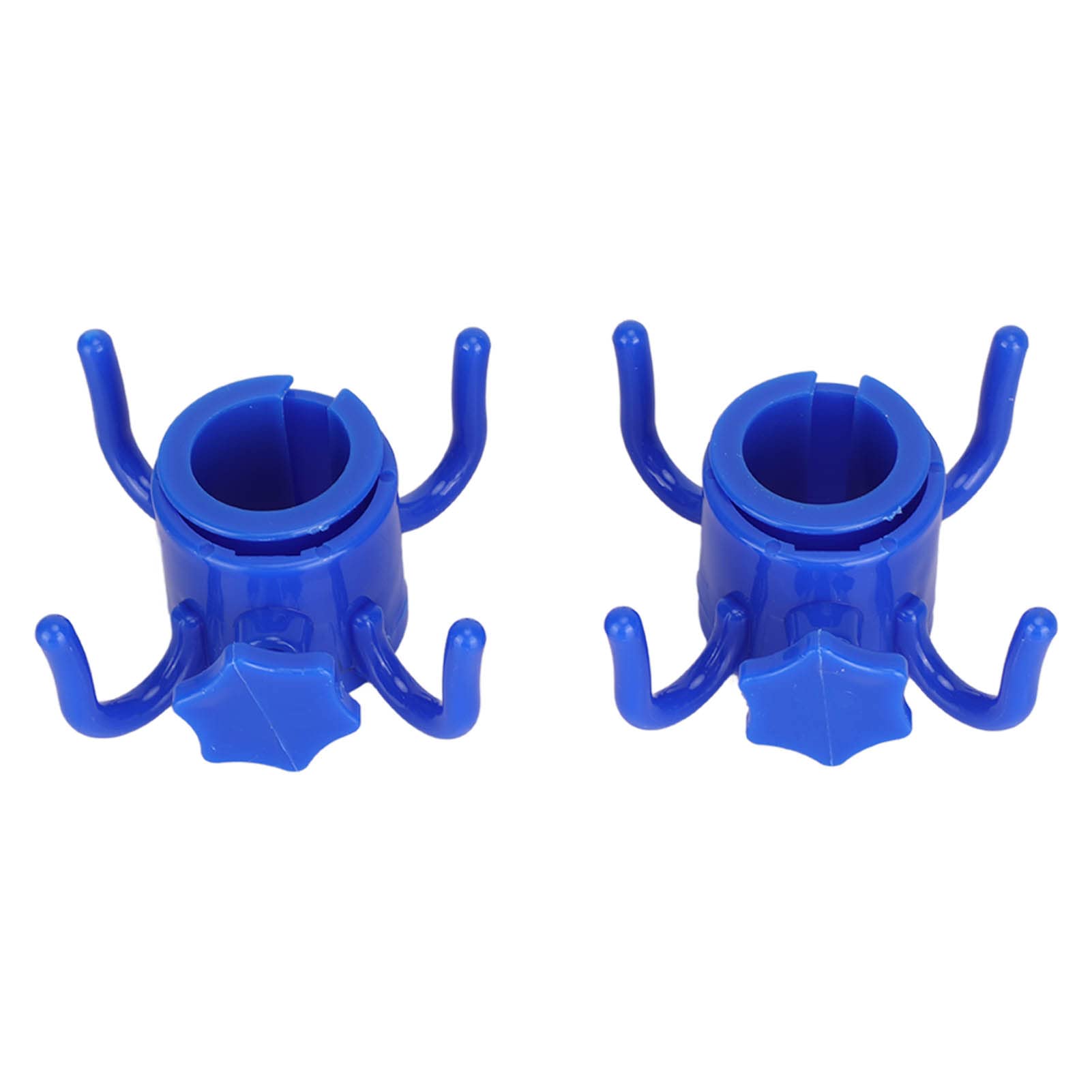 2Pcs Four Claw Hooks,Plastic Beach Umbrella Hook Umbrella Hanger 4 Prong Towel Hat Sunglass Holder for Sun Umbrella Stand(Blue) - Image 4