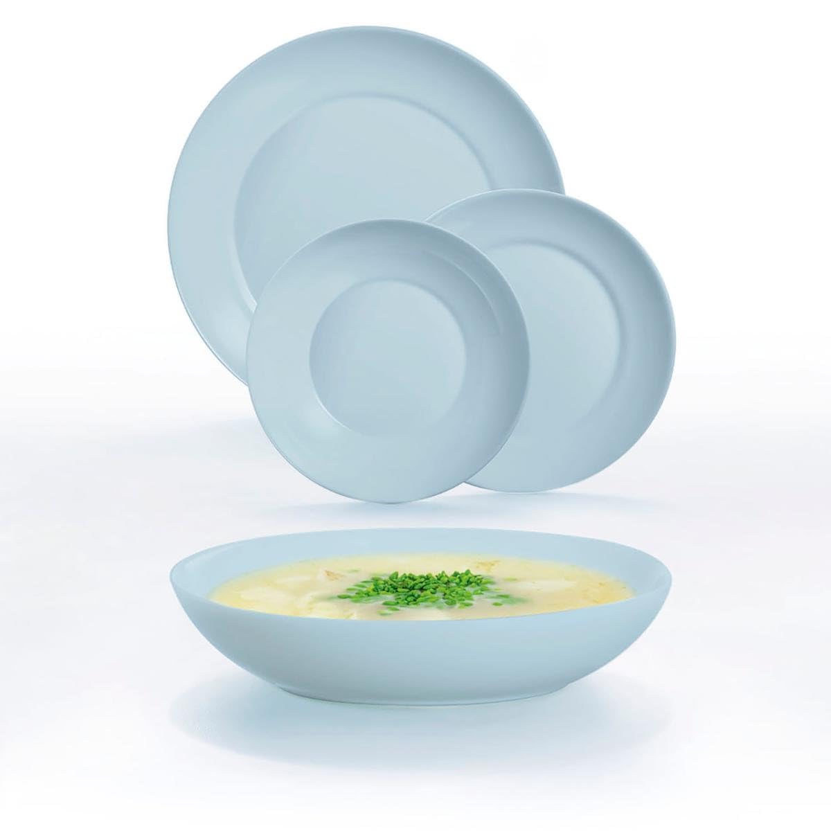 Amazon.com | Luminarc Apy Paradise Blue Opal Tableware Microwave