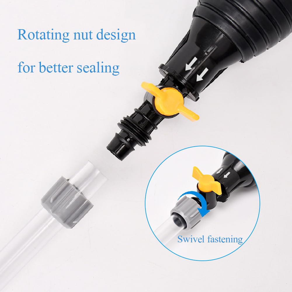 Pompe Manuelle à Siphon 2m - Pour Essence, Diesel, Eau, Aquarium - Démarrage Rapide, Portable - 9