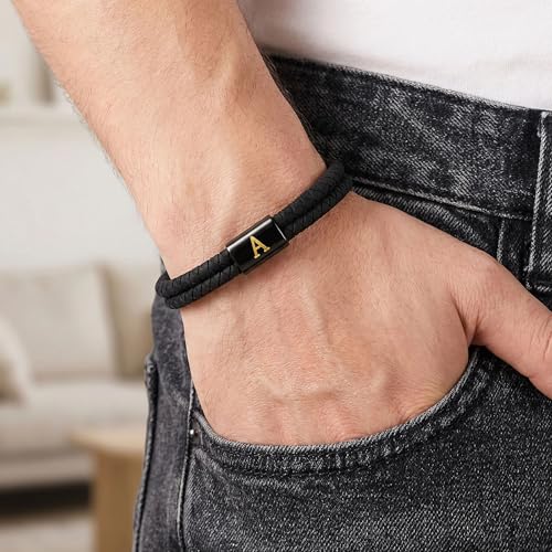 Pulsera ajustable de cuerda trenzada de silicona para hombre y mujer miniatura 2